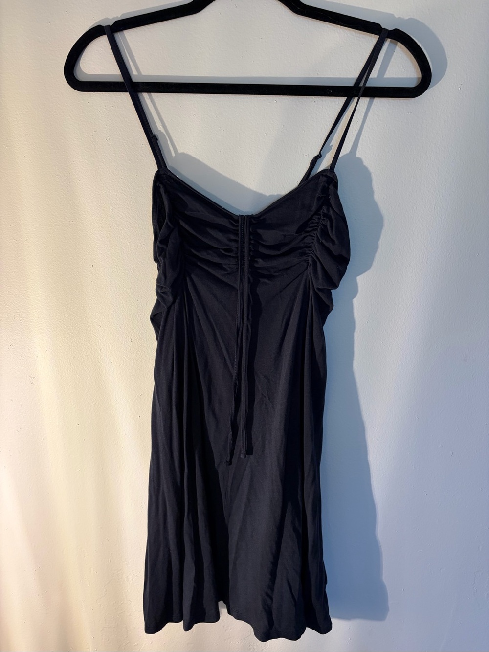 American Eagle Outfitters Black Mini Dress with Spaghetti Straps